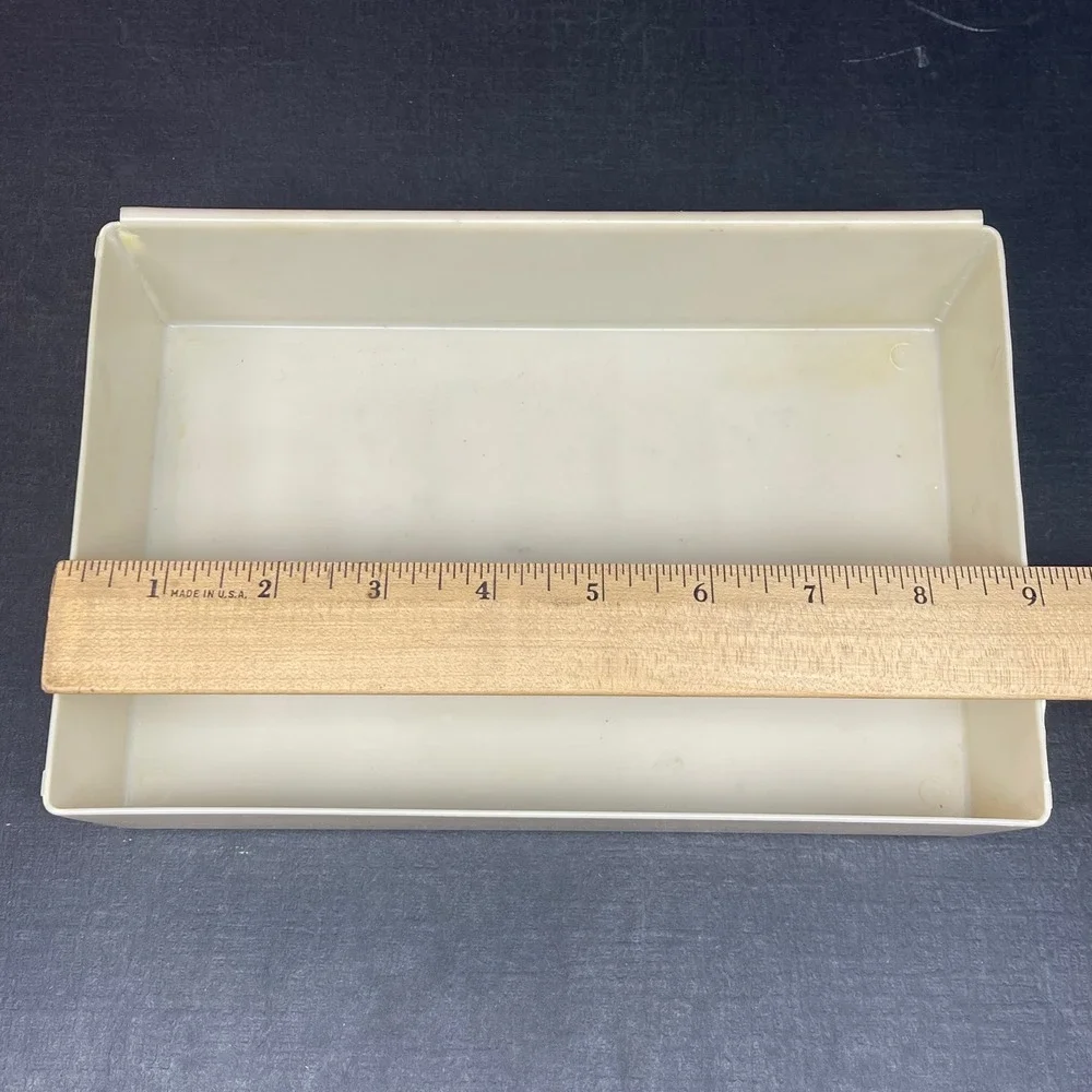 VTG Rubbermaid 2916 Interlocking Drawer Organizer Tray Set 10 Almond Beige